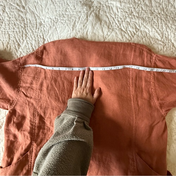 Elizabeth Suzann Linen Clyde Trench - Terra-ish - Picture 12 of 14